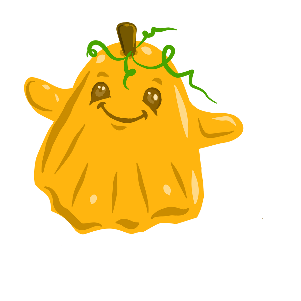 pumpkin Ghost IvySweet Illustrations ART street