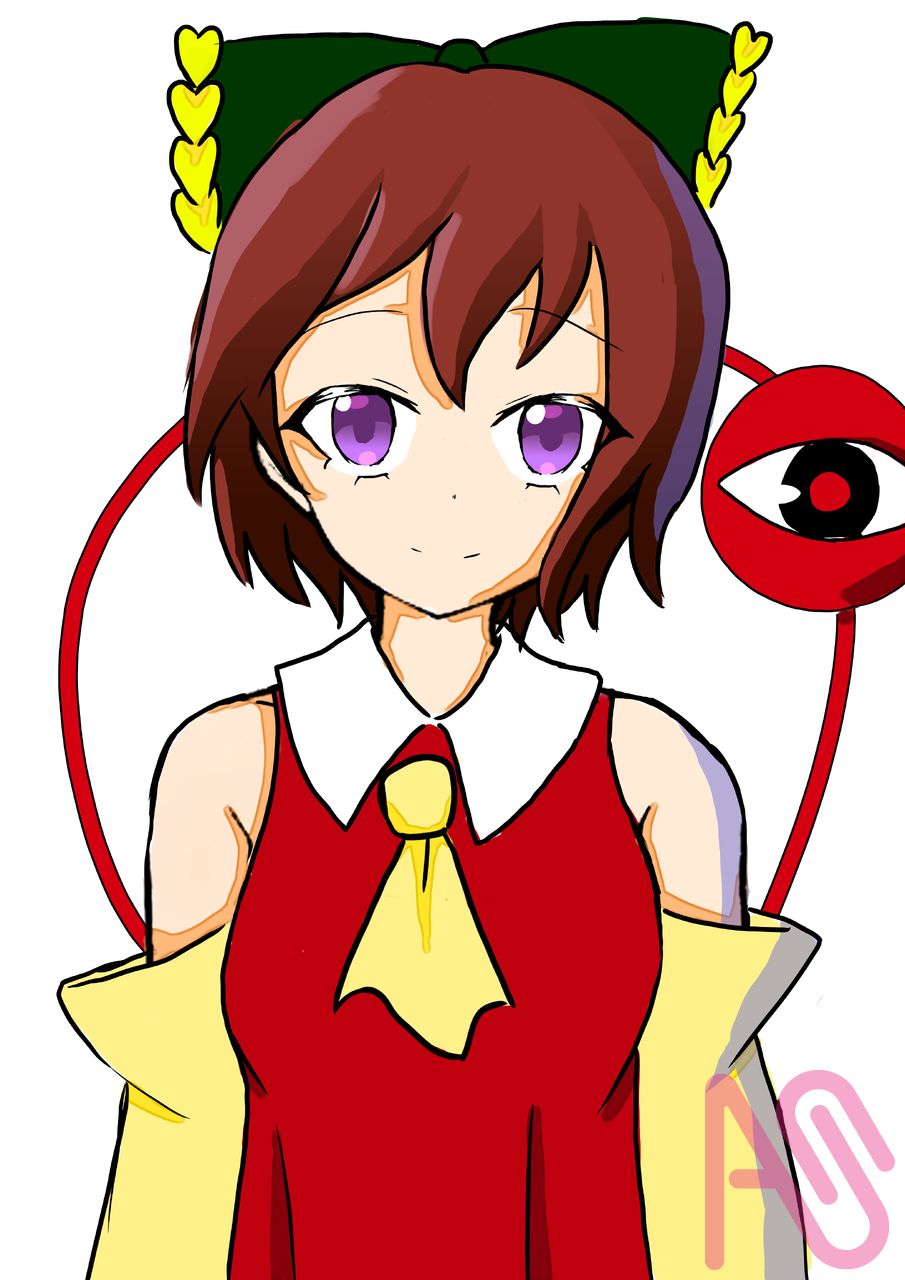 こめちゃん描いた Illust of 翠雨るな girl 古明地霊夢