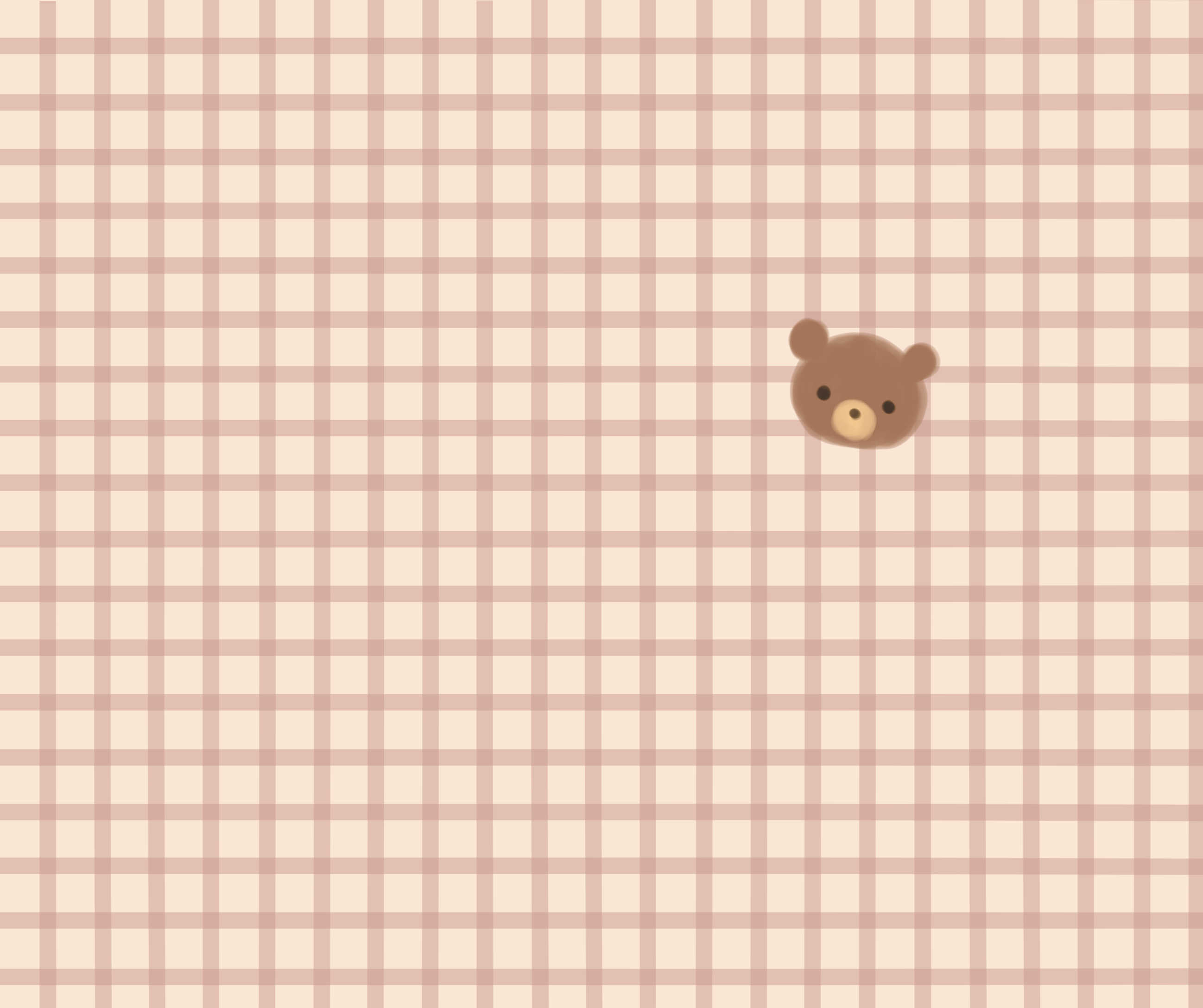 ギンガムチェックとくま ぽんきち イラスト Art Street アートストリート