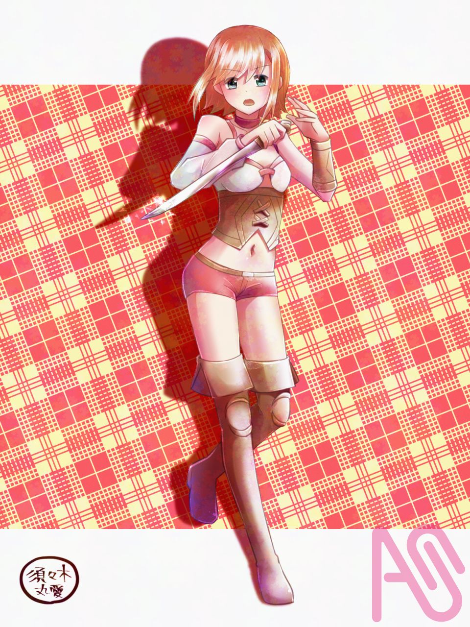 少女剣士 Illust of 須々木丸愛 girl original oc 創作イラスト