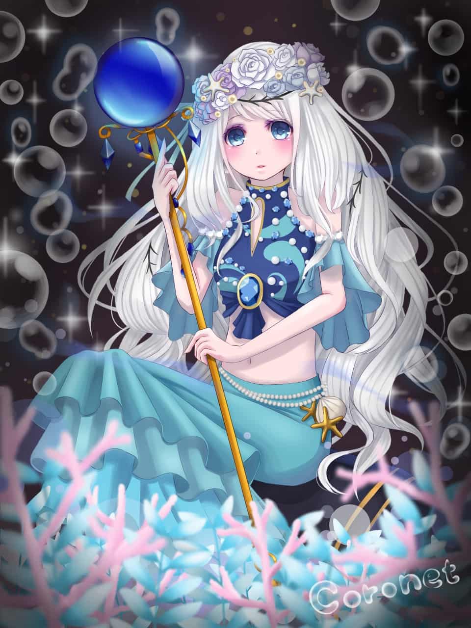 アバターイラスト Mermaid Coronet Illustrations Art Street