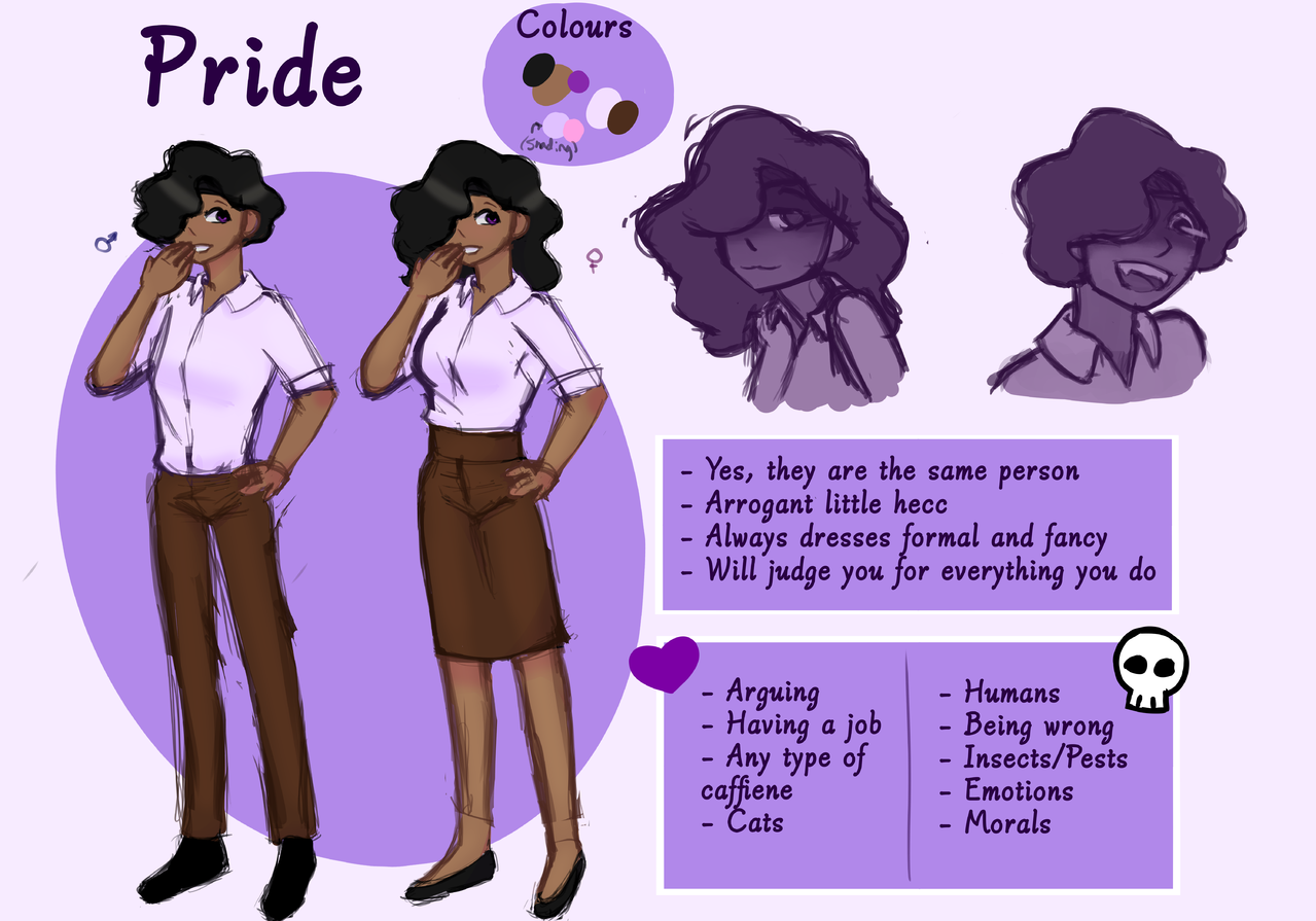 Pride Character Sheet Sugar Imp Illustrations ART Street