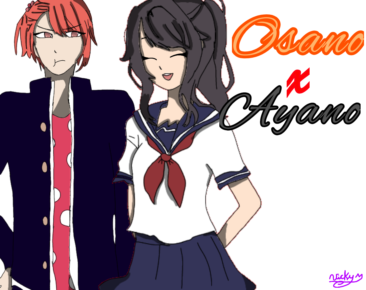 Osano x Ayano //by Vicky Multimedia// VickyMultiM Illustrations ART street