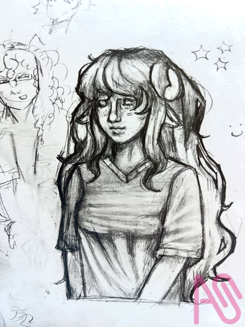 Doodle from class :p Illust of Sh4rk ☆ fanart doodle art silly Homestuck Goofy