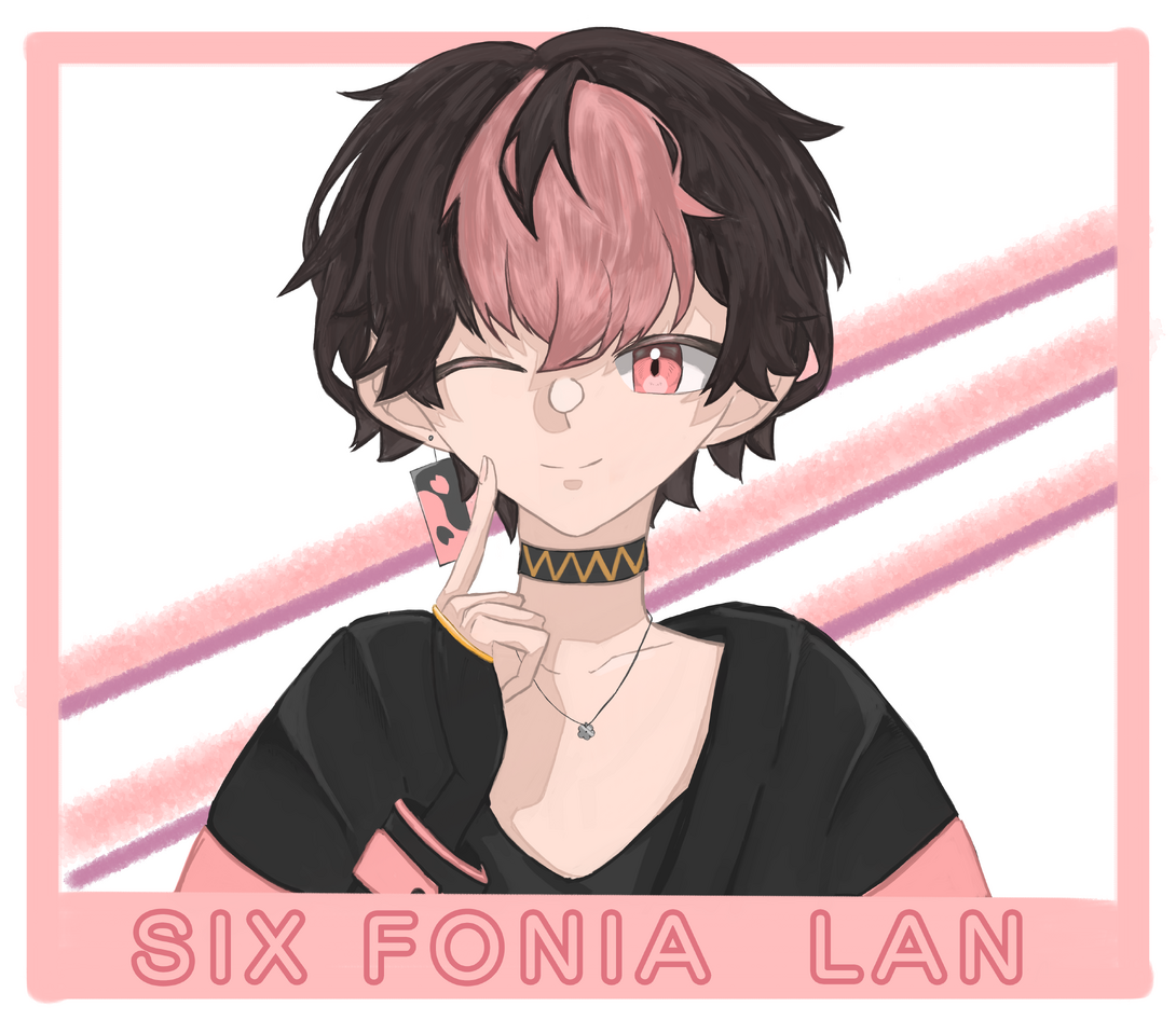 シクフォニ　LAN Illust of 青藍　涼 request singer illustration pink cute medibangpaint boy