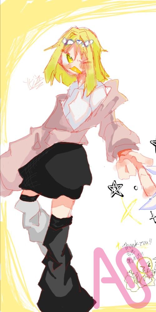 絵チャでネッ友と合作！ そびえと親衛隊의 일러스트 うちの子 代理 楽しかった 絵チャ合作