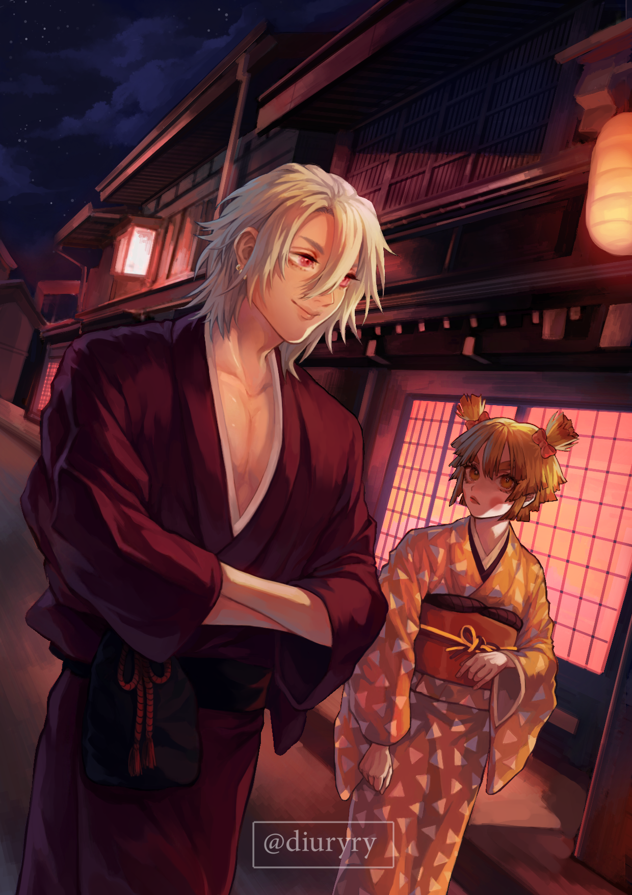 Tengen and Zenitsu (Zenko) commission Diury - Illustrations ART street