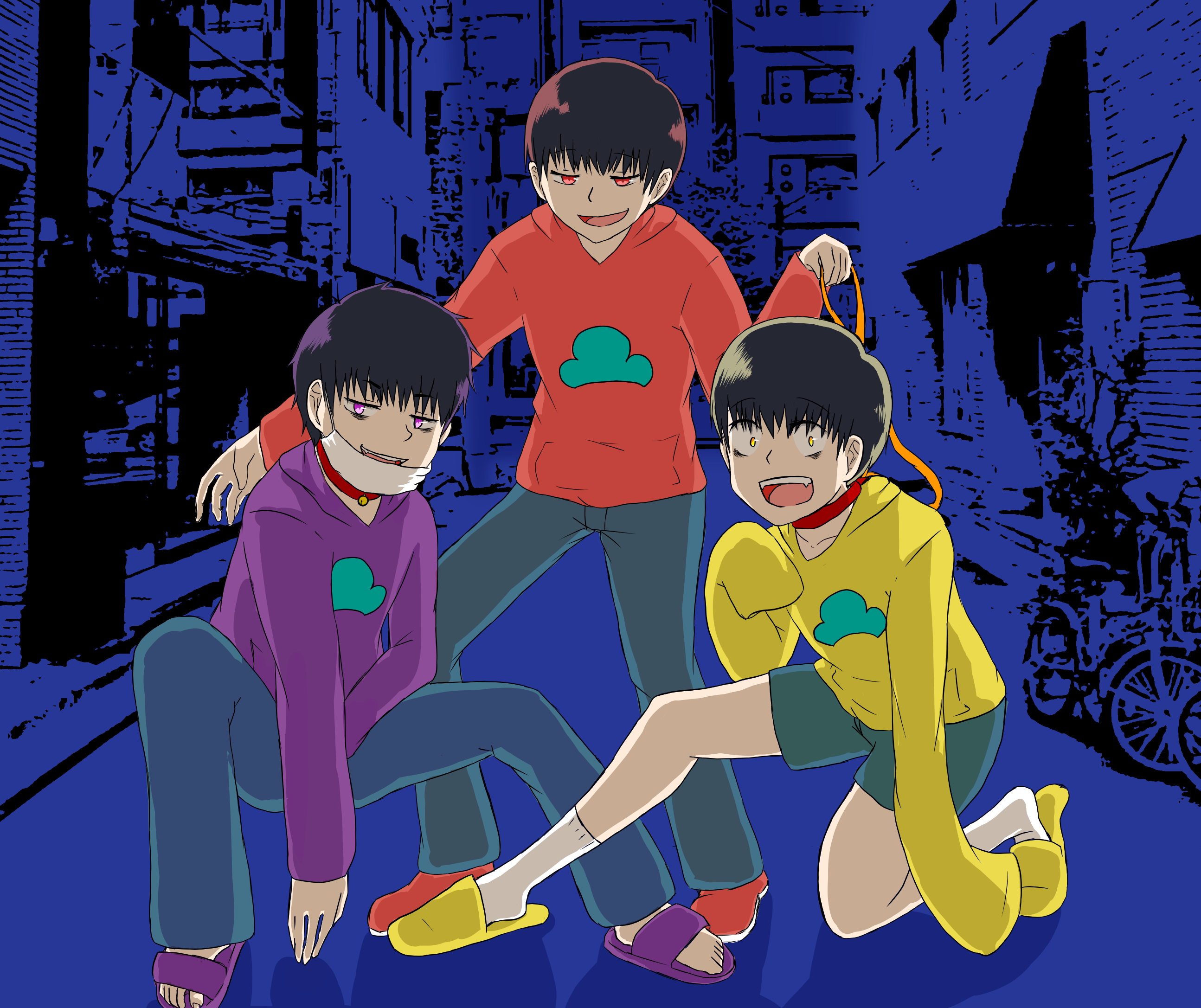 喧嘩松 ひよこ松 おたにゃん イラスト Art Street アートストリート