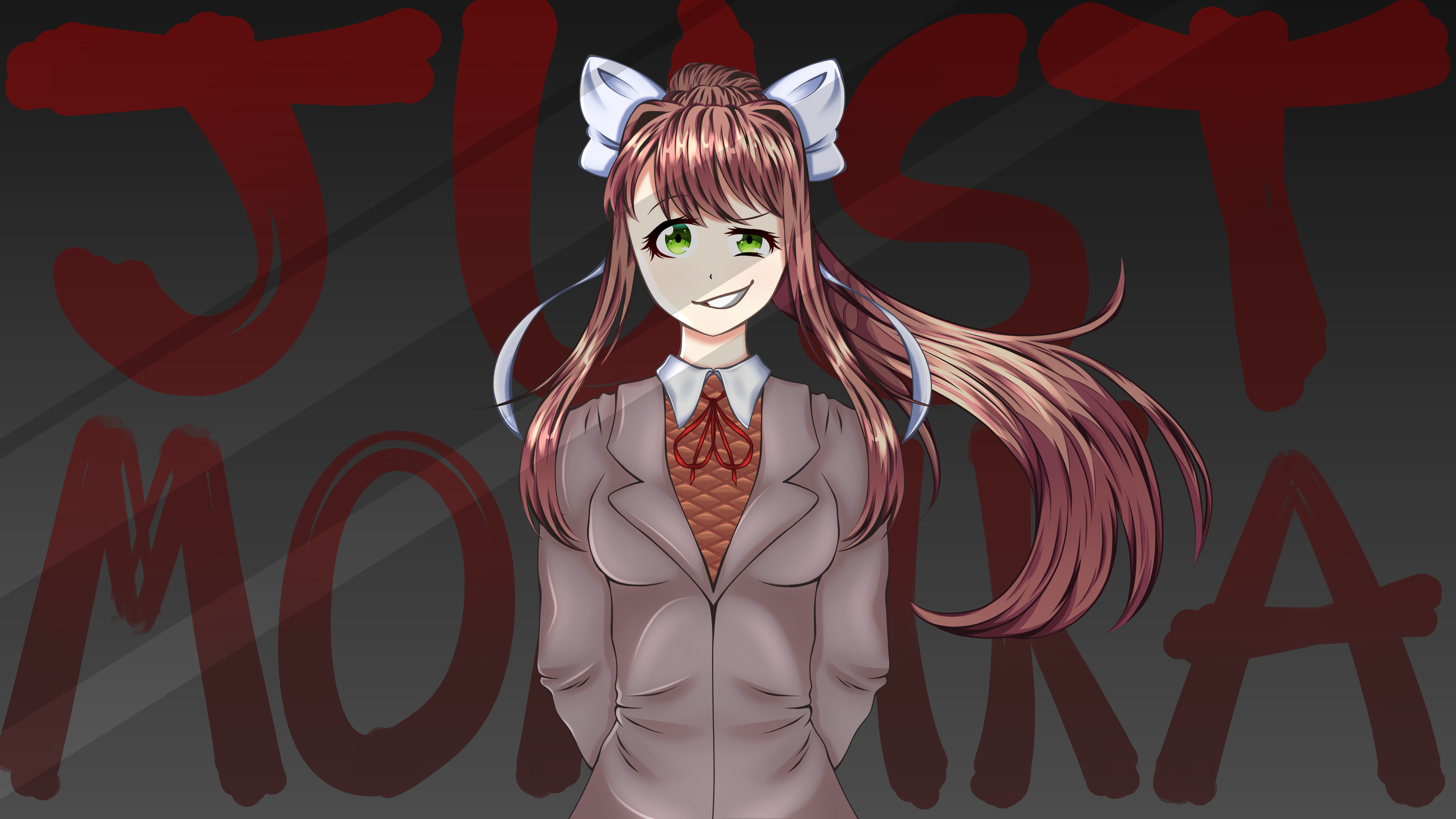 JUST MONIKA DDLC FanArt nxmchan Illustrations ART street