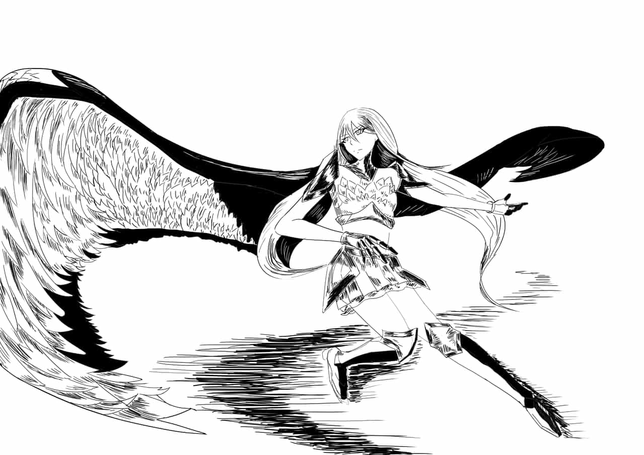 有翼人 Lashi1a イラスト Art Street アートストリート