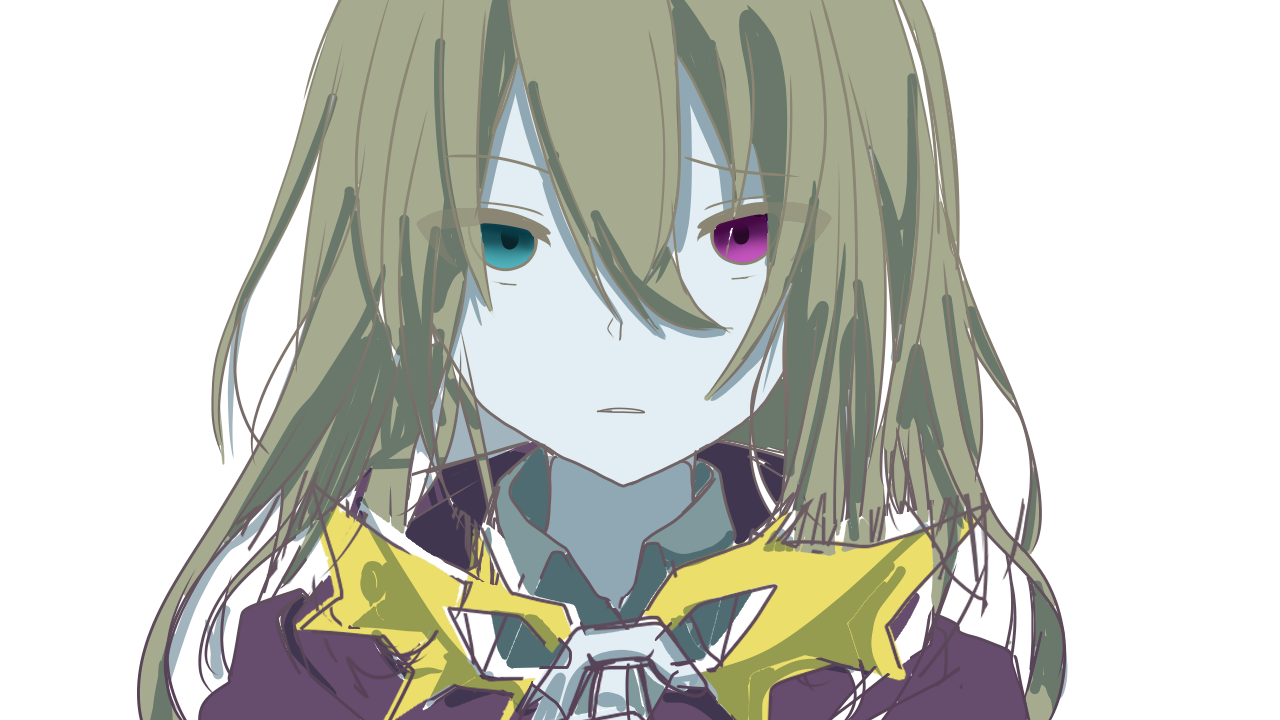 ラフ～完成（夜のピエロ） ユヤミ 插图 ART street