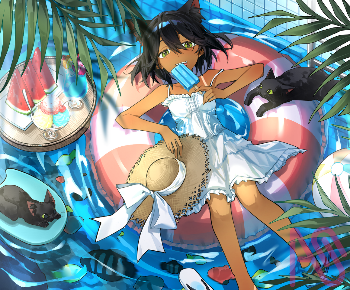 夏の過ごし方 Illust of Myuga HUIONIllustrationContest2025 summer cat_ears