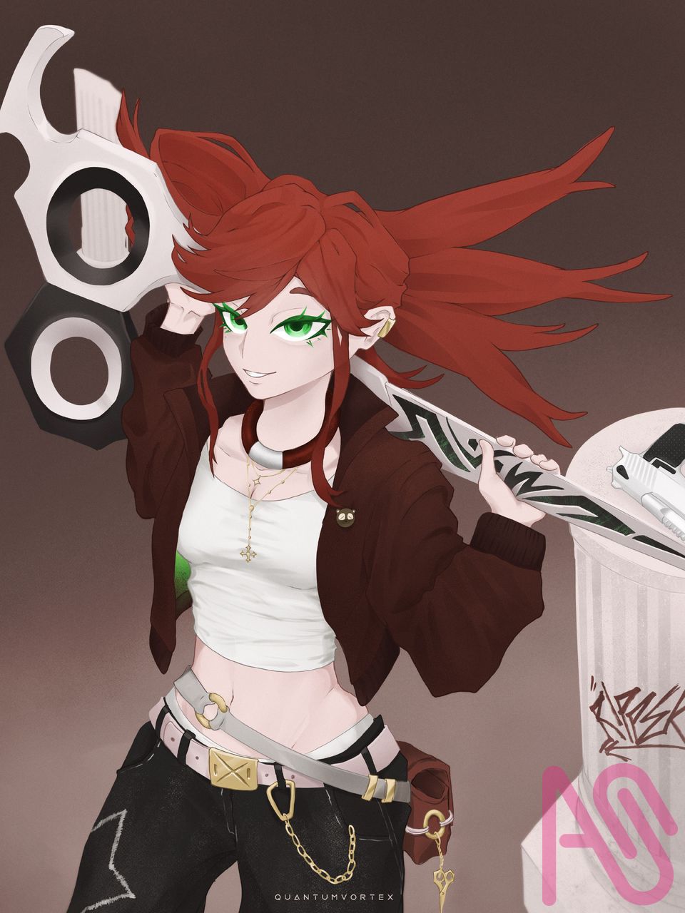 Riyo the Ripper Illust of QuantumVortex girl illustration digital animegirl Gachiakuta