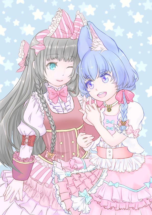 コヨミちゃんとリーゼロッテねーね ニャンちゅう イラスト Art Street アートストリート