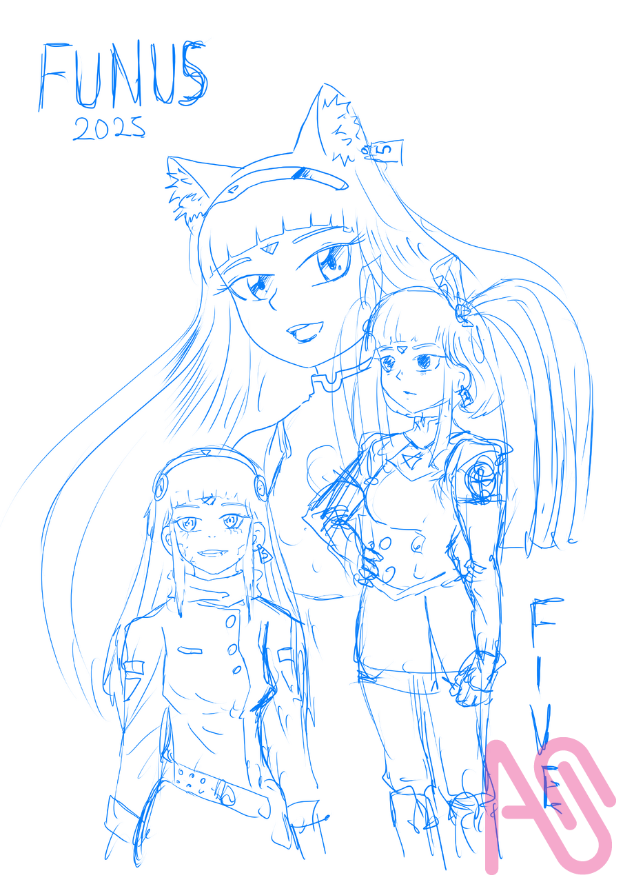 otra ilustracion de five Illust of poroniel-33 illustration original color diseño personajes