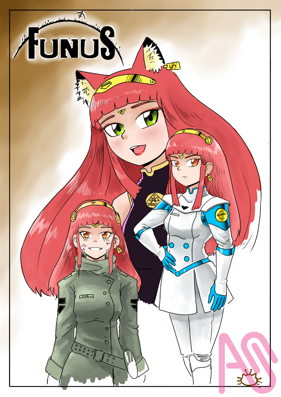 otra ilustracion de five Illust of poroniel-33 illustration original color diseño personajes