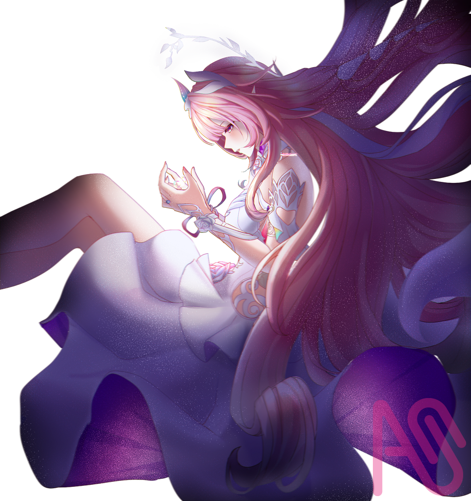 Cyrene Illust of Shiori Yumeoji pink art anime purple animegirl honkaistarrail elysia