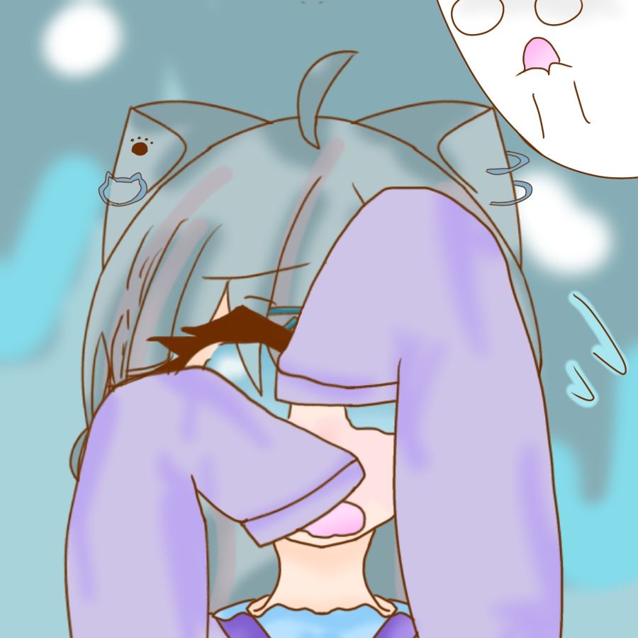 おもちもちもち！ Illust of 三色団子(いつき) girl cute 頑張った 赤面 代理 神絵師の神代理お借りしました もちりんあーと 100日チャレンジ🍡