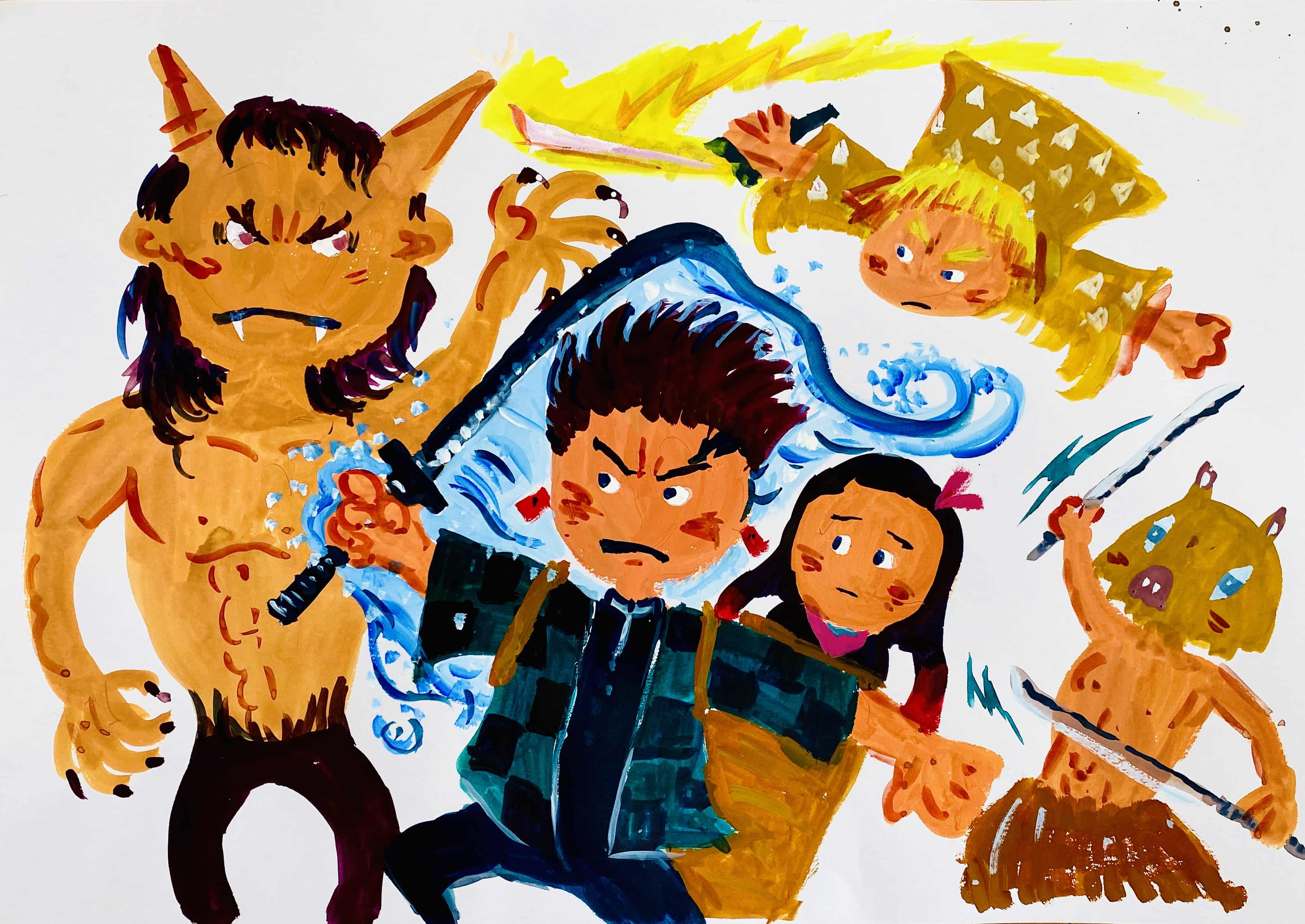 昔話 たんじろうの鬼退治 Yokochin イラスト Art Street アートストリート