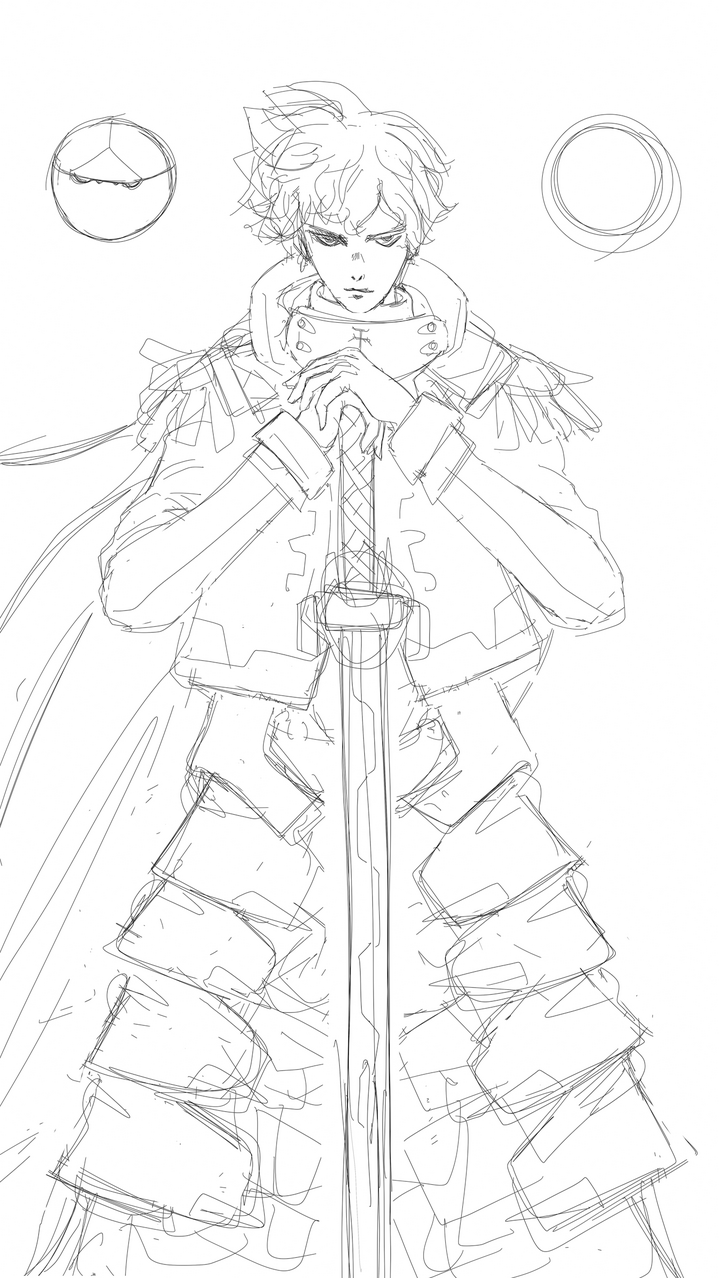 最後になにか Illust of tech 騎士 illustration original oc design characterdesign ロード 拡張身体