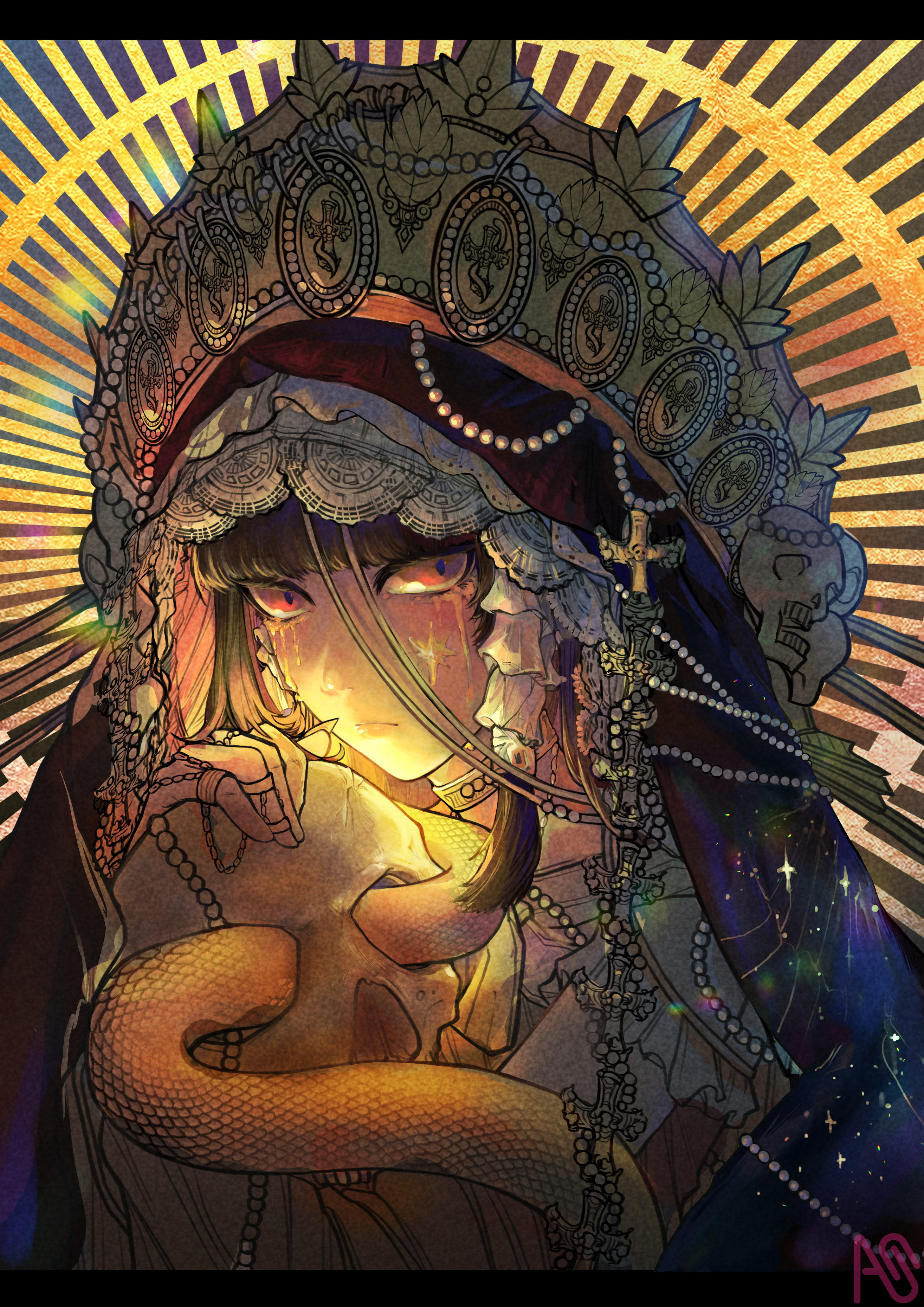 悲憫慈愛之神 HUNI - イラスト ART street (アートストリート)