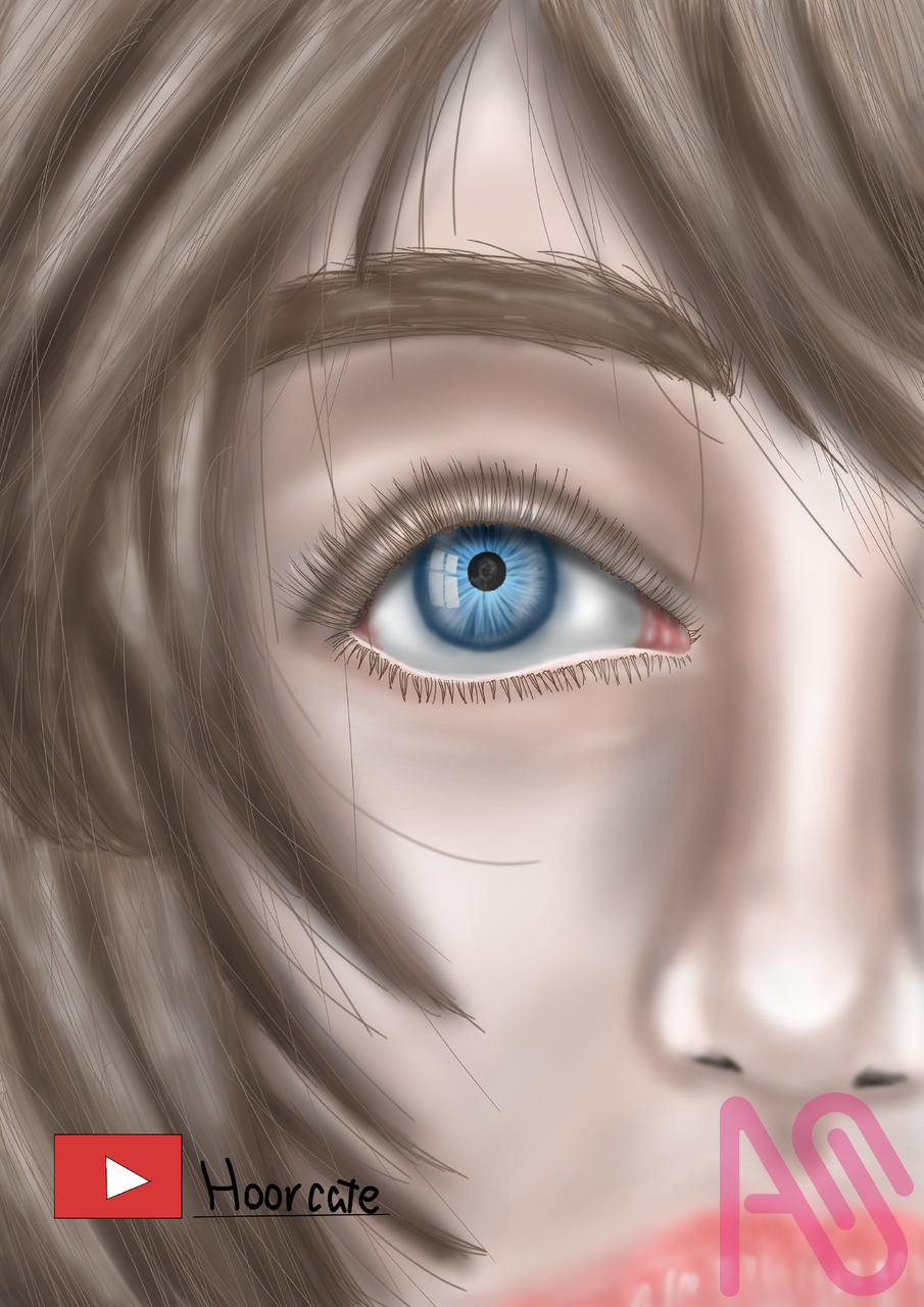 I drew a girl from my imagination Illust of hoorx girl art original digital oc