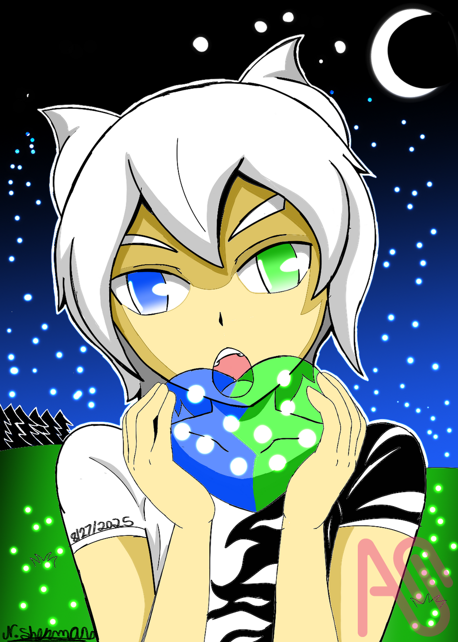 Zetsumo Kurosai illustration  Illust of Navaree sherman fanart anime digital oc digitaldrawing shonen