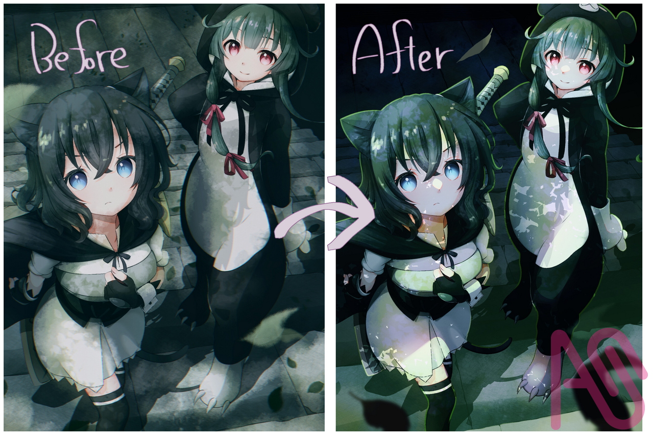 去年の絵を手直ししてみました Illust of 優梨花 リメイク メディバンペイント