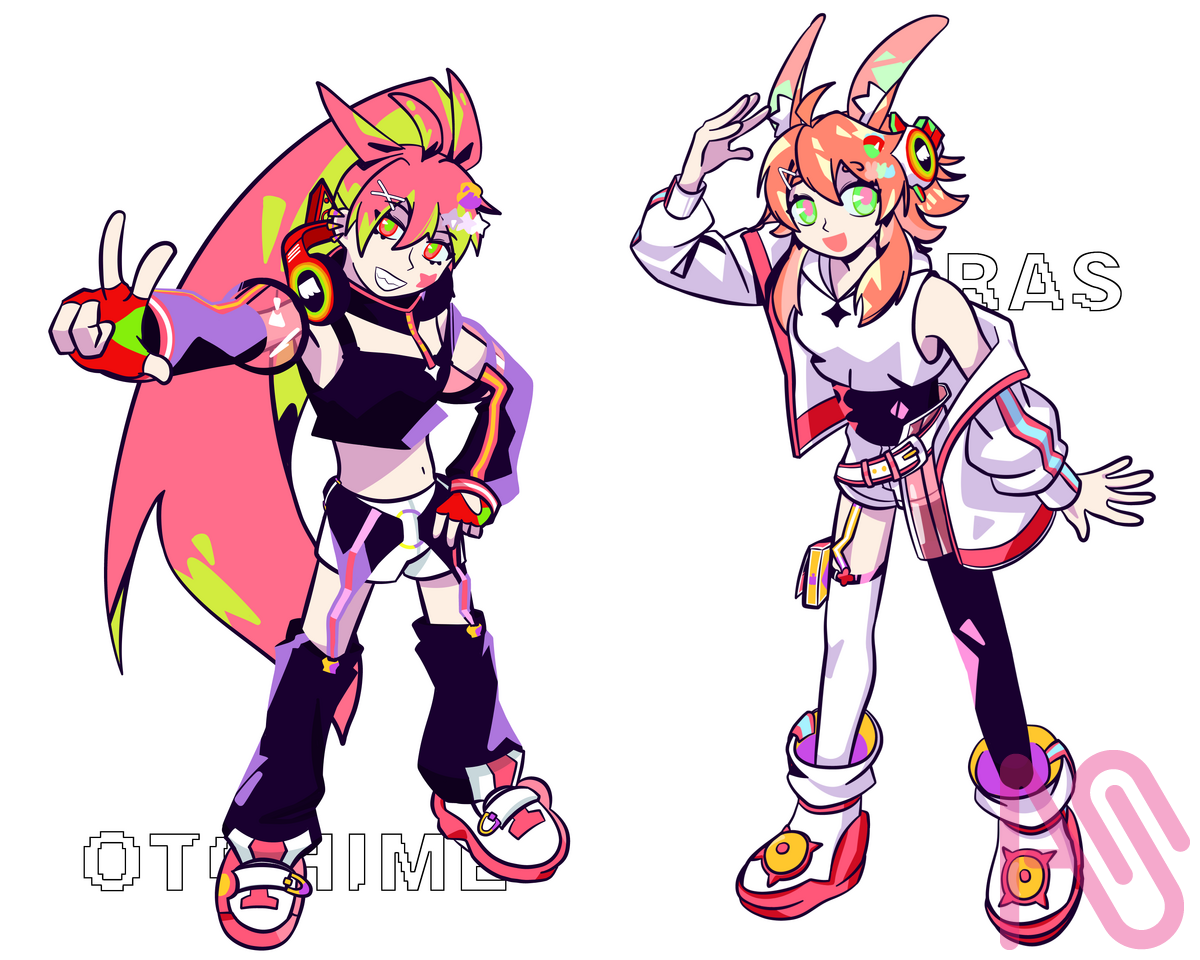 Otohime＆Ras Illust of Philo Anzas🇨🇳 fanfic girl 立ち絵 art maimaiDX でらっくすDX