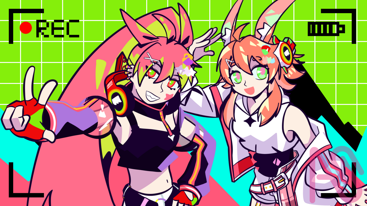 Otohime＆Ras Illust of Philo Anzas🇨🇳 fanfic girl 立ち絵 art maimaiDX でらっくすDX