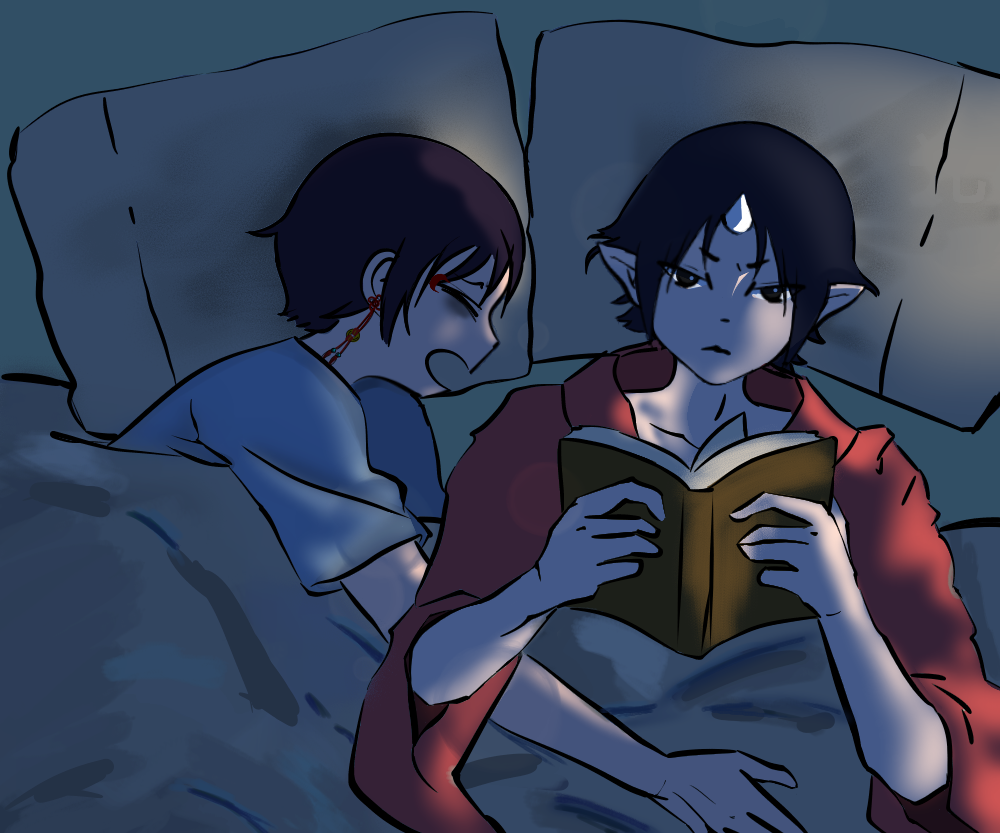 失眠 金鱼草笔 イラスト Art Street アートストリート