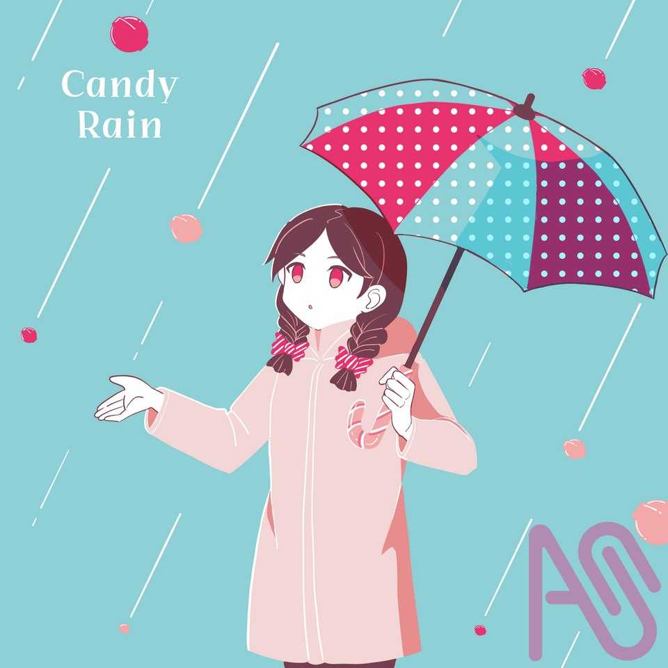 Candy Rain Illust of ペンギン丸 ARTstreetMonthlyIllustrationContestMayThemeCandy girl original 飴