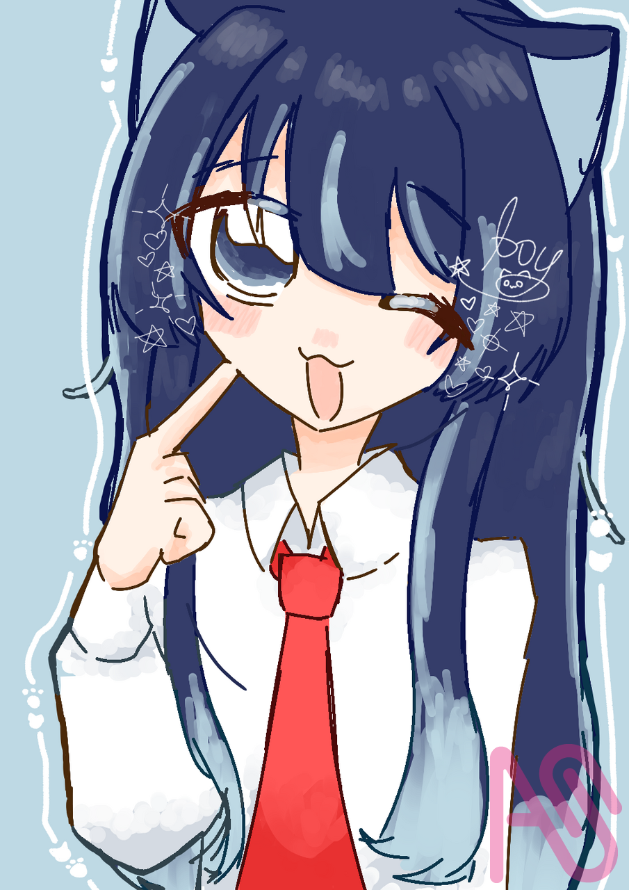 男なんだけど...？？ Illust of さくらもち cat 男の娘 水色 oc 下手でごめんね 神絵師はこちら↑ さいこうだね.... 神絵ですねはい。(死) ブロンズいけえええええ 頑張れぇぇ