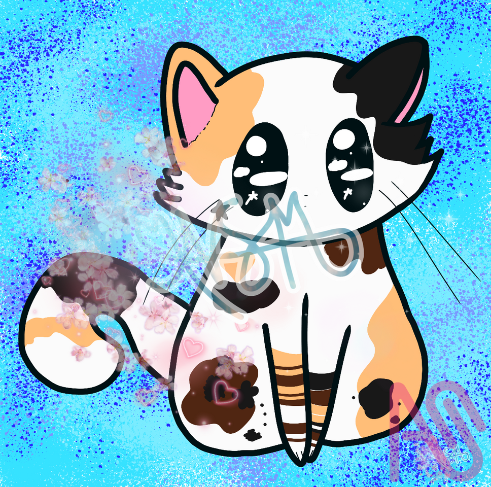Little kitten 小さな子猫 Illust of Belle004 kawaii Kitten MyArt Calico kawaiistyle