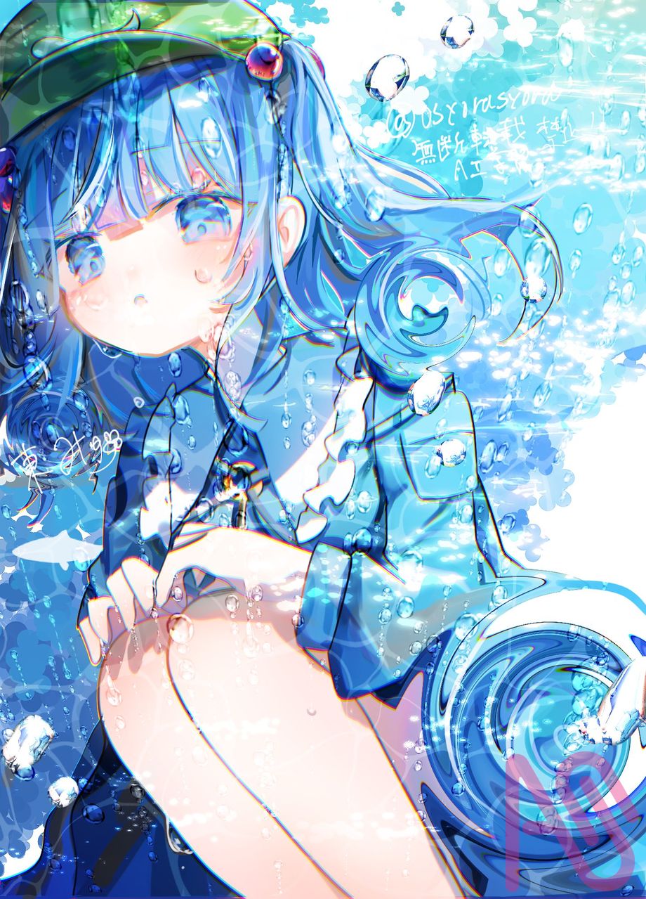 河童の水籠もり Illust of 東みゅ girl illustration Touhou_Project 河城にとり 東方イラスト