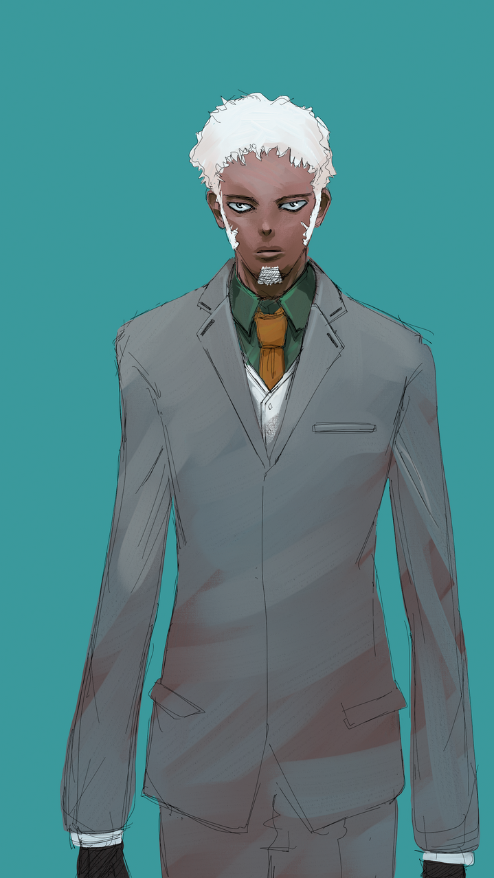 広告F Illust of てっく sci-fi 近未来 illustration original oc ninja design handsome