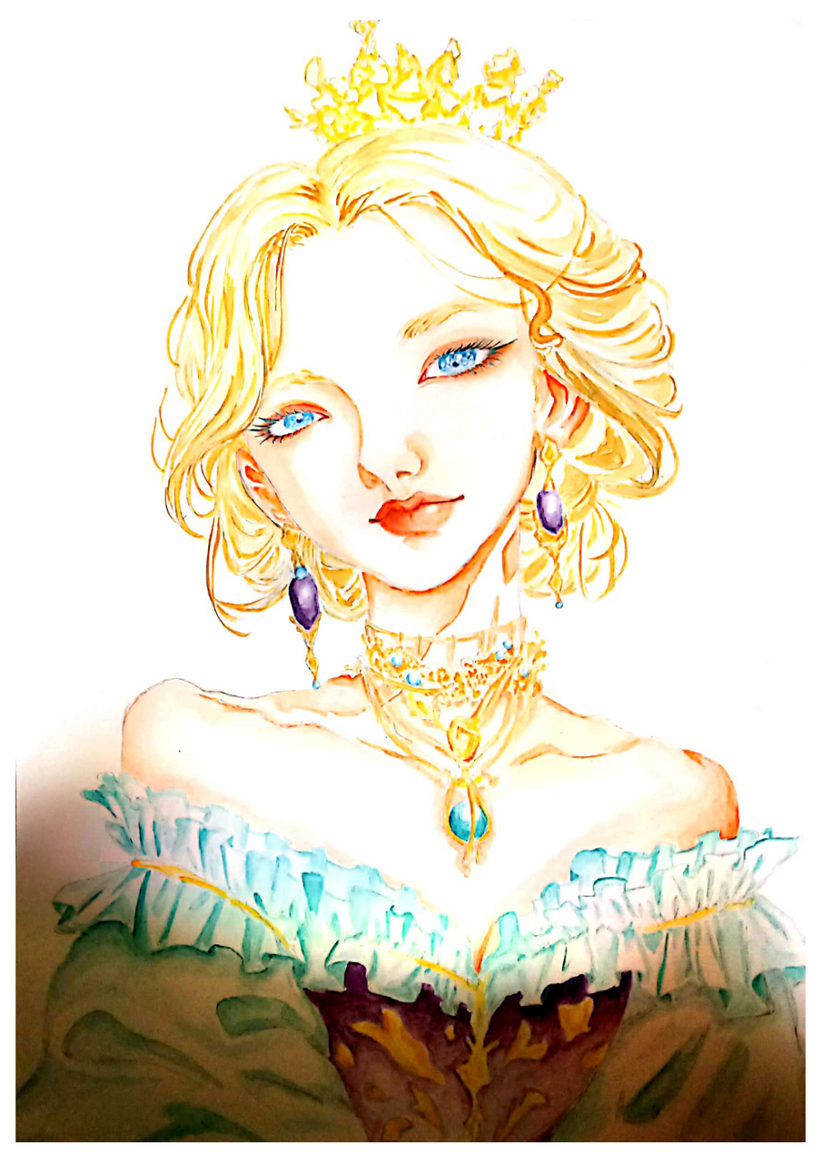 A princess I saw in Pinterest, a year ago  Illust of ipsitawrites medibangpaint