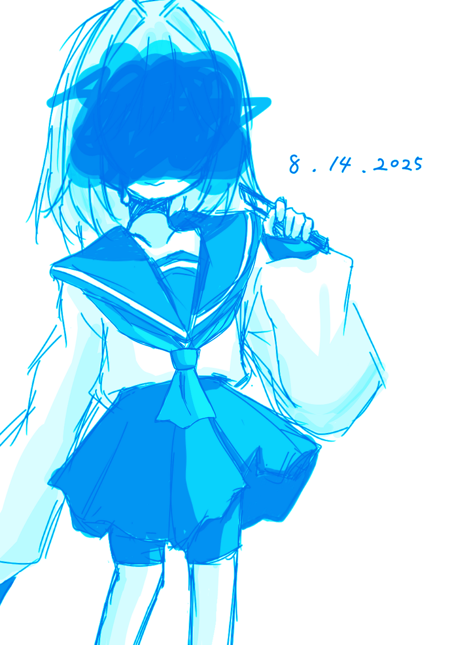 落書き～ Illust of 😎無能な桜美さん🥛🍒/🍵💫☯️ medibangpaint 桜美みるく