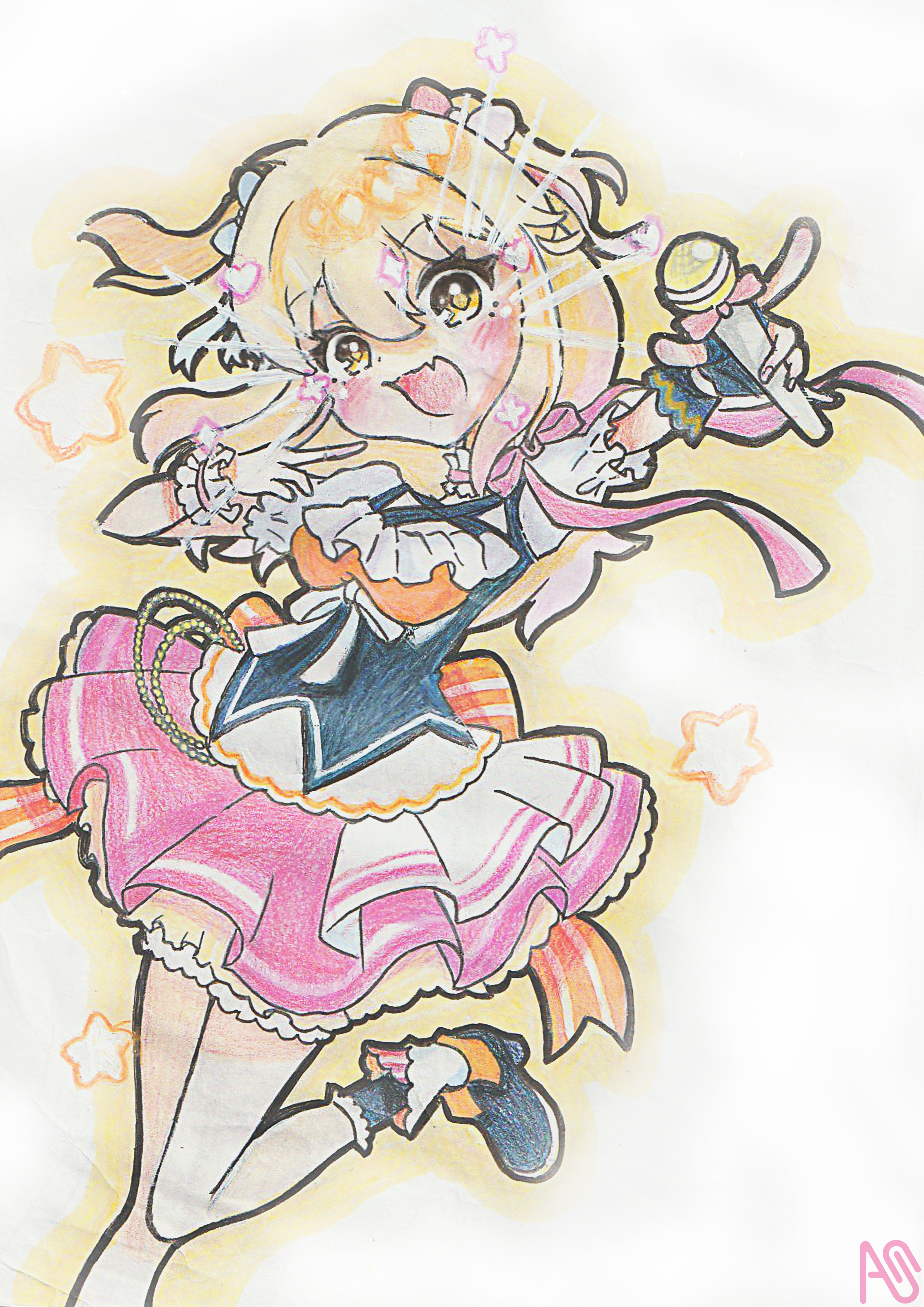 ふ*わ様 オリジナル手描きアナログイラスト 21 Yahoo!オークション - 手描きイラスト/オリジナル『乙姫様』ラフ