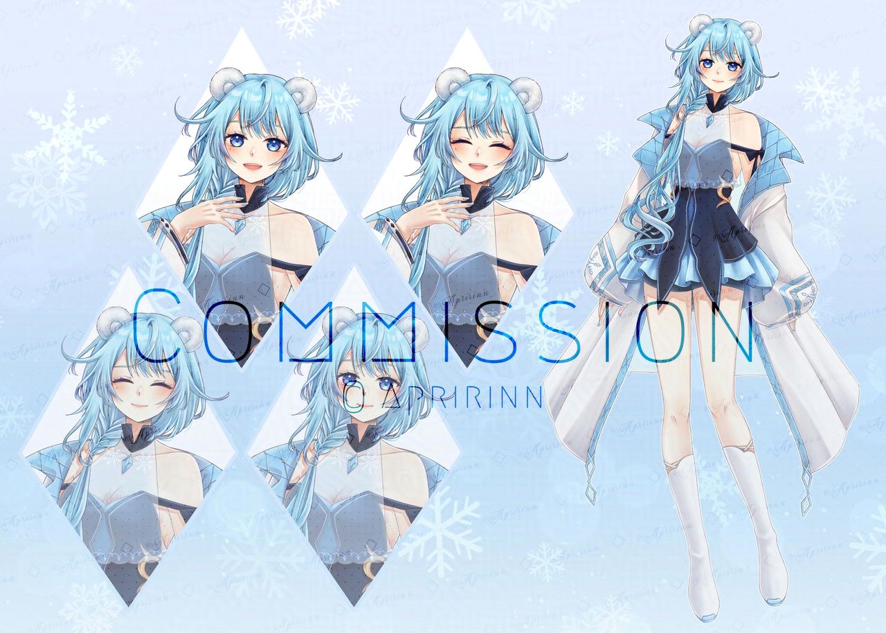 Polar PNG Illust of Apririnn (Onigiri) girl cute bear oc characterdesign png