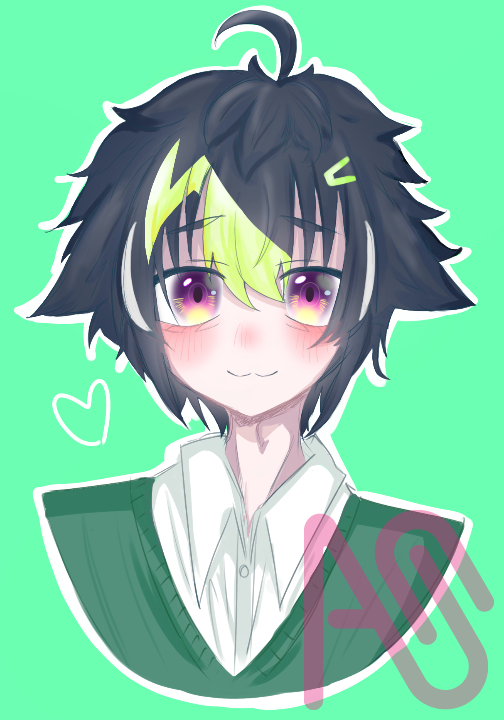 伊波ライｻﾝ Illust of グローバルな廃棄物 fanart illustration cute digital boy