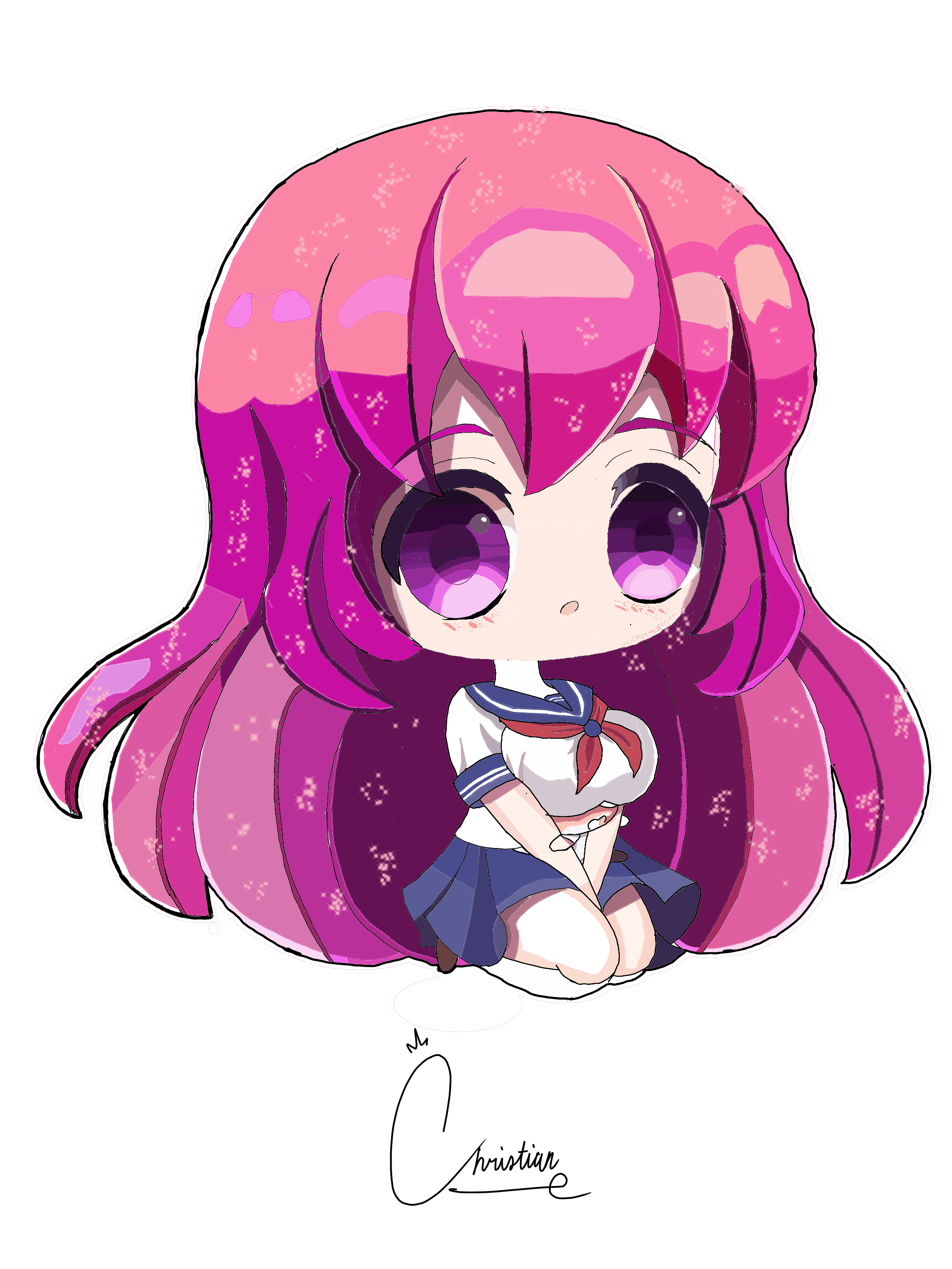 Yandere Simulator Chibi ChristianBartolo24 Illustrations ART street