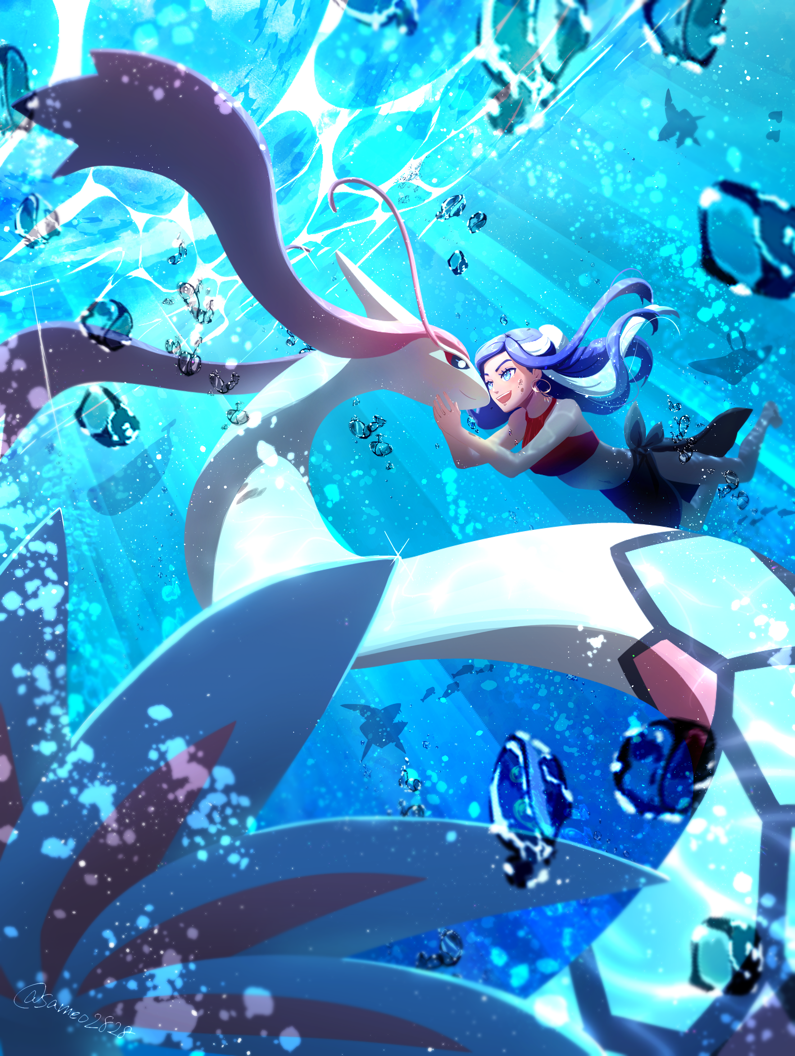 ポケモンファンアート ミロカロス 鮫尾鮫王 鮫嶋十種 일러스트 Art Street 아트 스트리트 ポケモンファンアート ミロカロス 鮫尾鮫王 鮫嶋十種 일러스트 Art Street 아트 스트리트