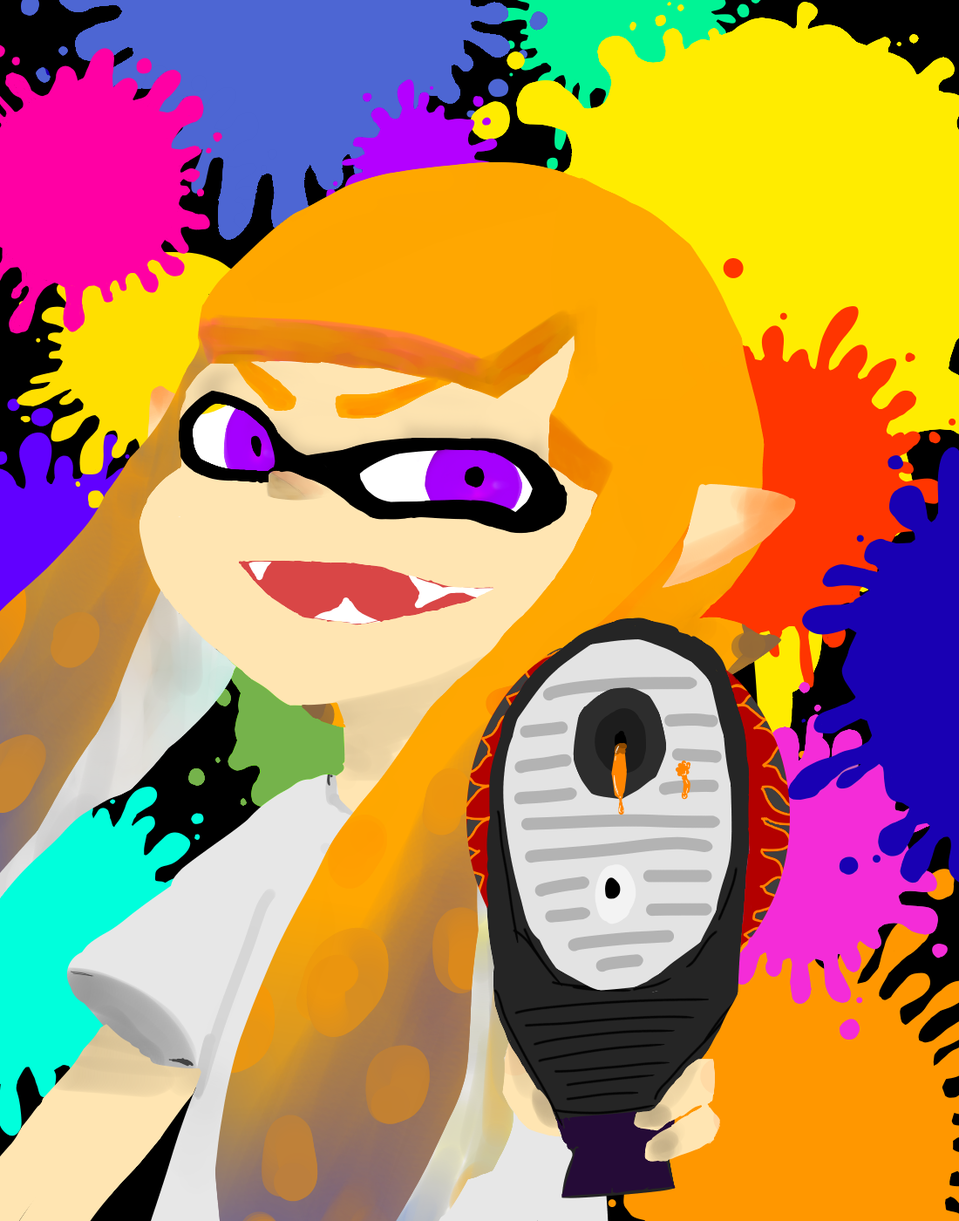 ようこそナワバリバトルへ ブラスターガール 緋寒桜0128 Illustrations Art Street