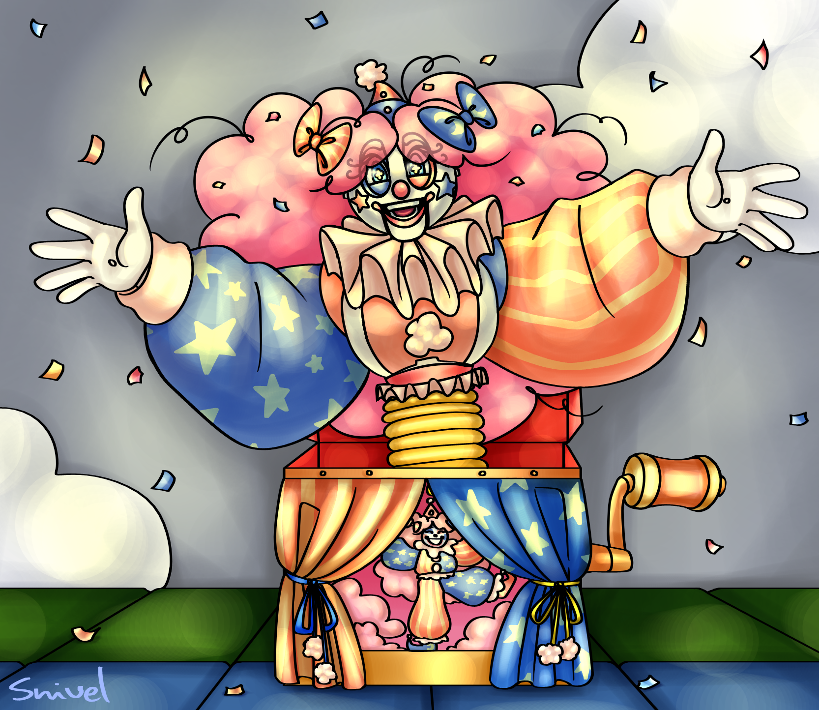 Taffy the Clown!!🎈(Tap for more) Snivel Illustrations ART street