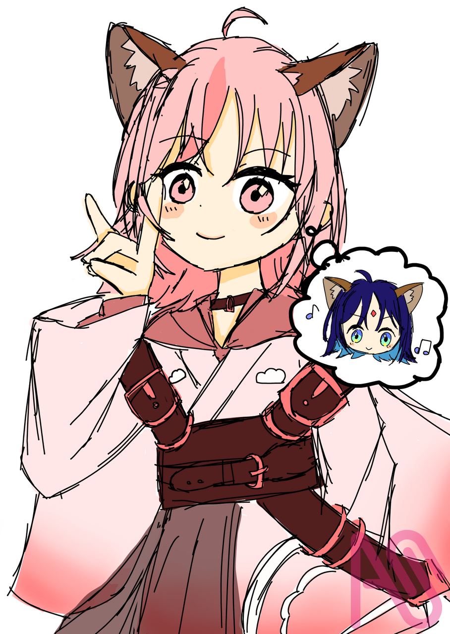 超コスプレ姫！！ Illust of Honobono fanfic girl pink メディバンペイント smile oc かぐや 彩葉 ヤチヨ 超かぐや姫