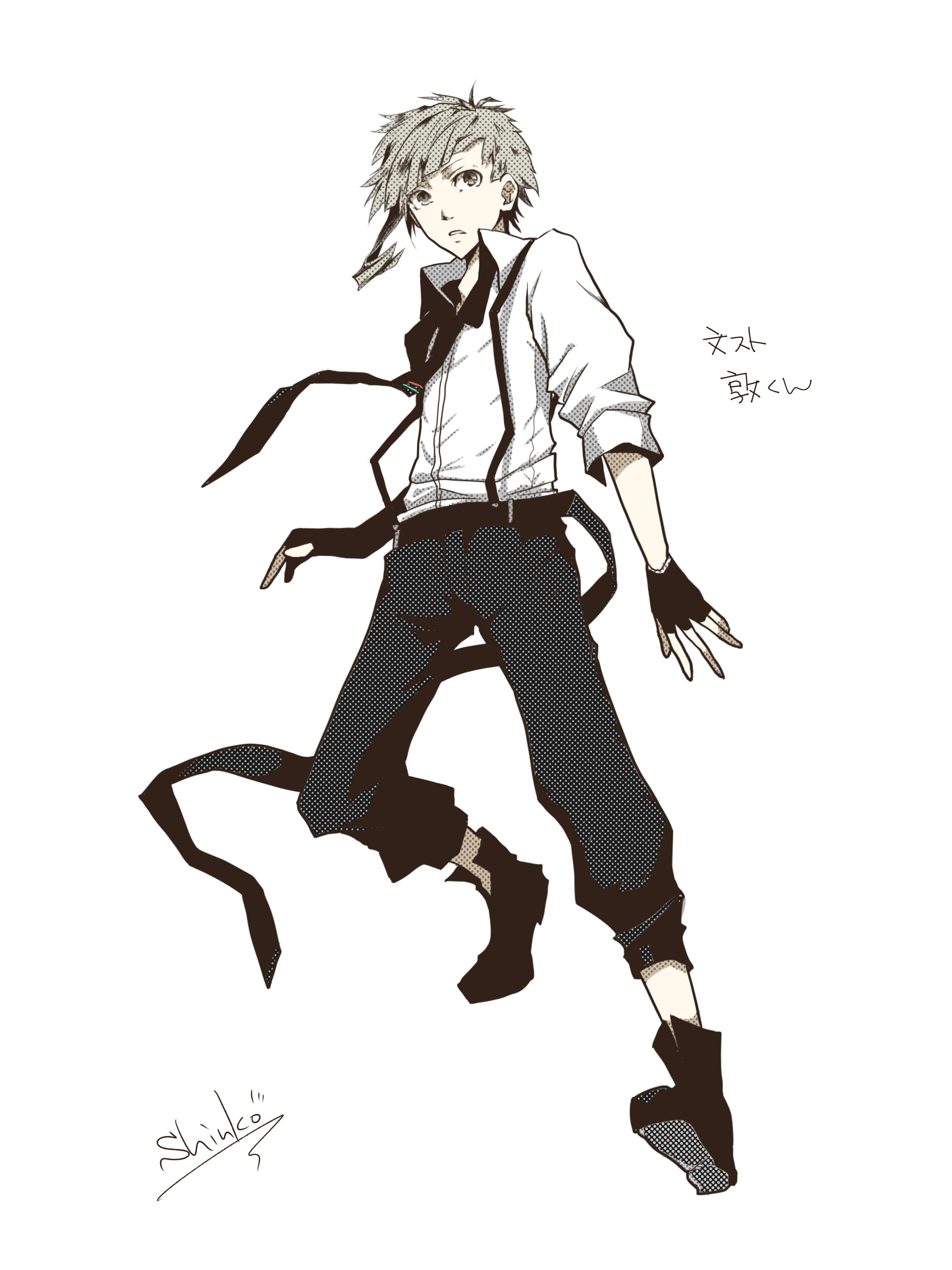 模写で線画練習 2 中島敦 文スト 新香 S Topic Art Street