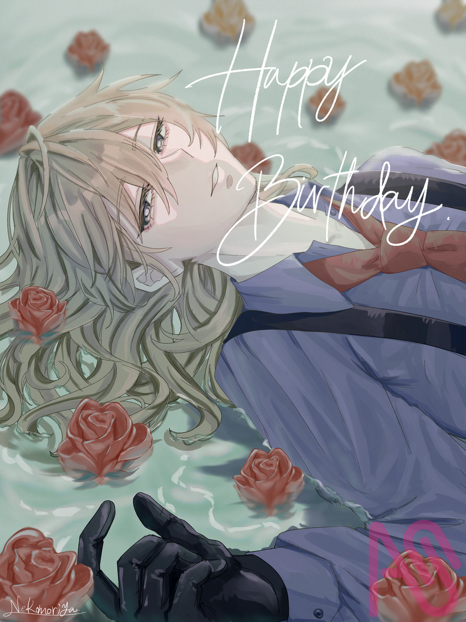 ないちゃん🫶HPB🎉 Illust of ねこもりや fanart よその子 お誕生日おめでとう