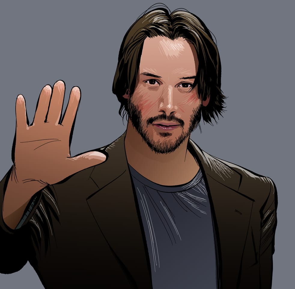 キアヌ リーブスさん てらりん Illustrations Art Street