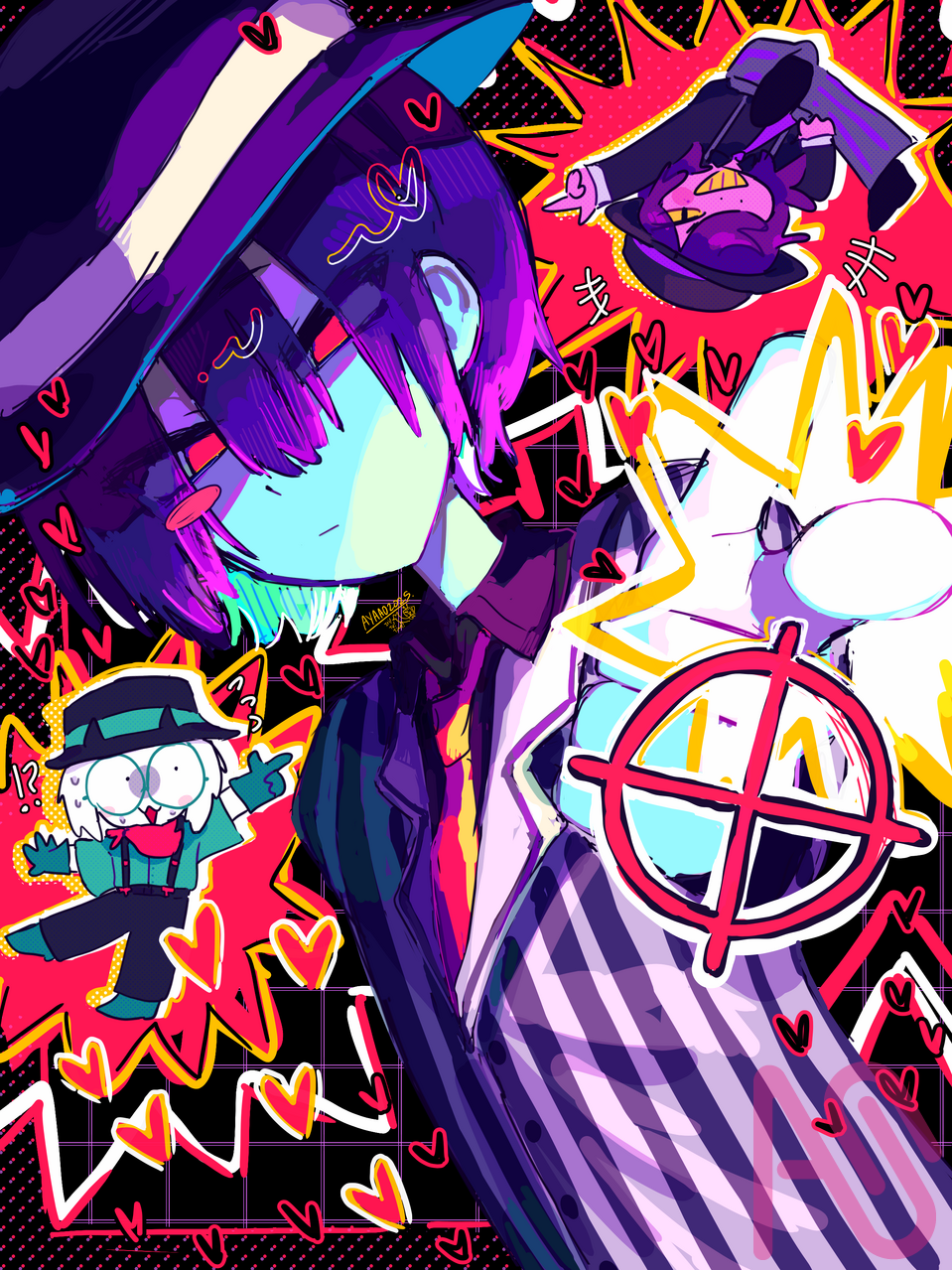 gangsta Illust of ayaao fanart game medibangpaint Deltarune